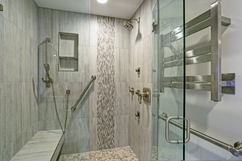 Tile Patterned Walls in Shower